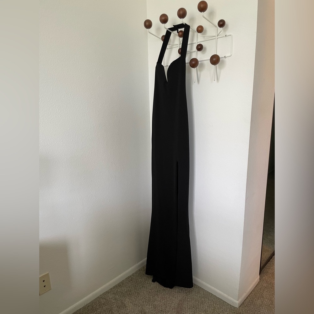 Black Maxi Halter Dress